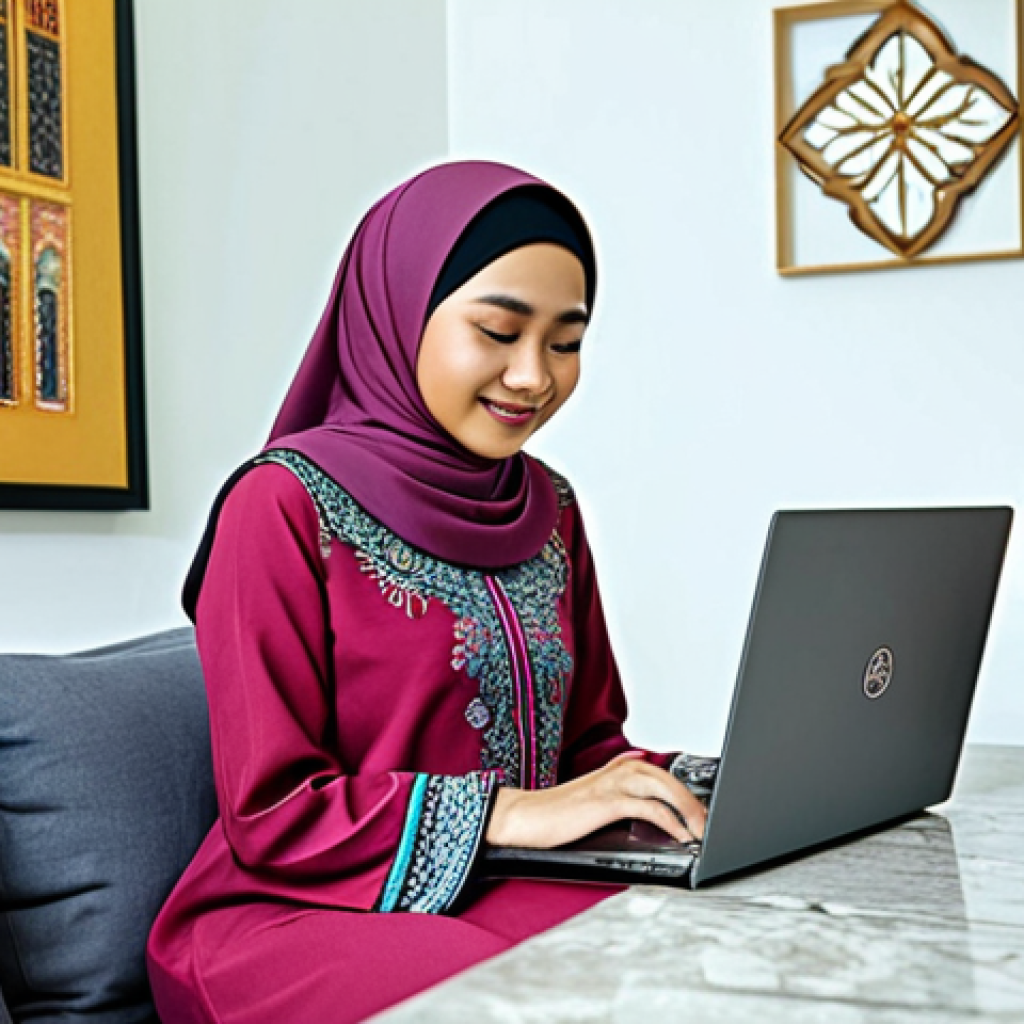 하이퍼 퍼스널라이제이션과 파트너십 전략 - Personalized Online Shopping Experience**
"A Malaysian woman browsing an online fashion store on he...
