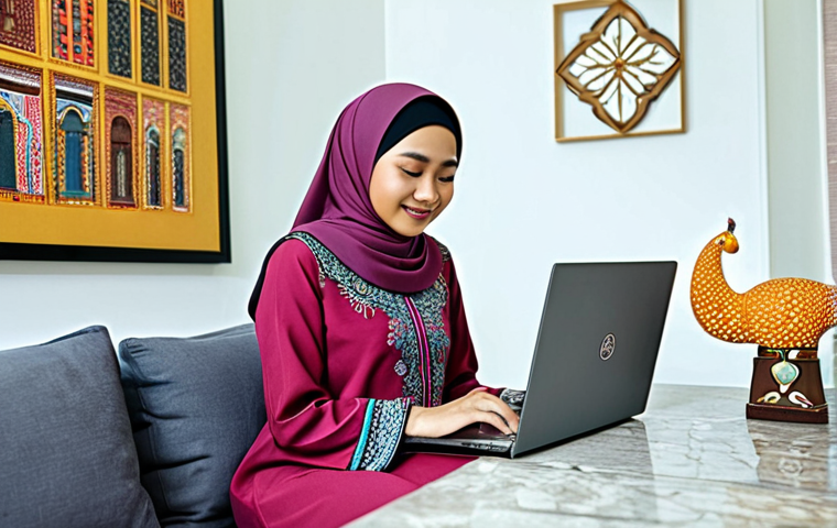 하이퍼 퍼스널라이제이션과 파트너십 전략 - Personalized Online Shopping Experience**
"A Malaysian woman browsing an online fashion store on he...