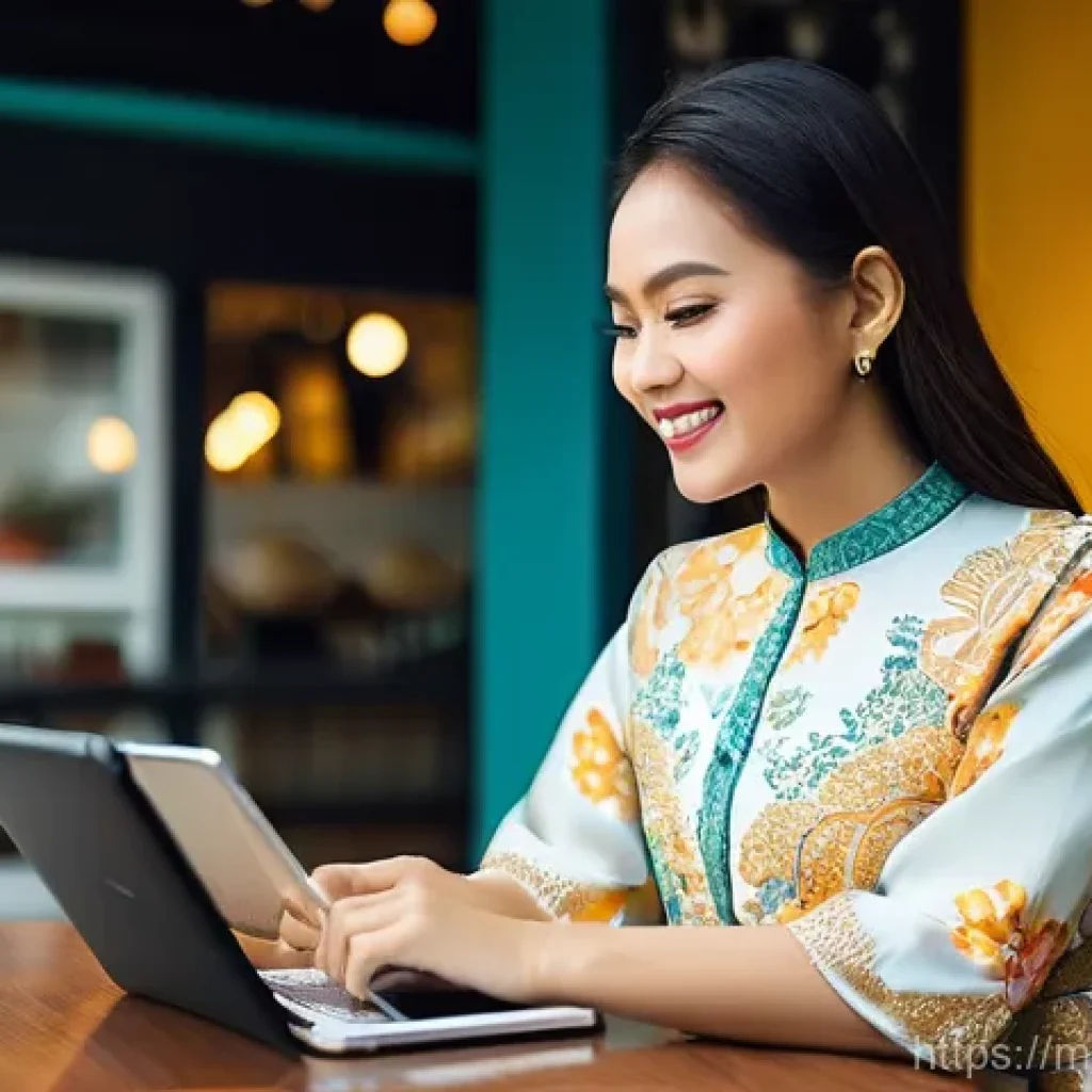 하이퍼 퍼스널라이제이션을 위한 CRM 도구 - **Prompt:** A cheerful young Malaysian woman, representing one of Malaysia's diverse ethnicities (e....