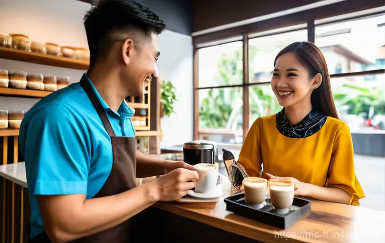하이퍼 퍼스널라이제이션과 브랜딩 전략 - A vibrant and welcoming community café, bustling with a diverse group of customers including young p... 하이퍼 퍼스널라이제이션과 브랜딩 전략 - A vibrant and welcoming community café, bustling with a diverse group of customers including young p...