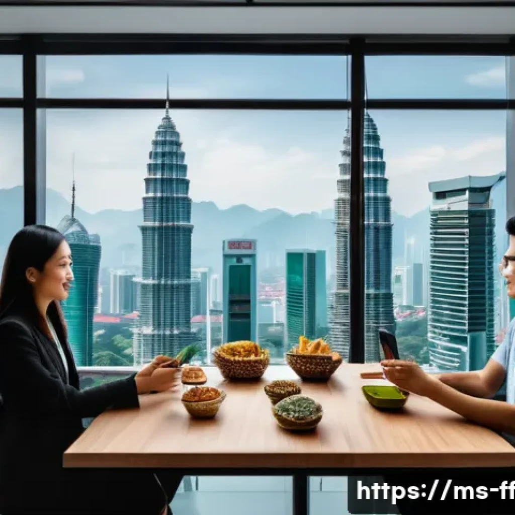 하이퍼 퍼스널라이제이션의 성과 측정 방법 - A modern digital marketing office scene in Kuala Lumpur, Malaysia, showing a diverse team of young p...